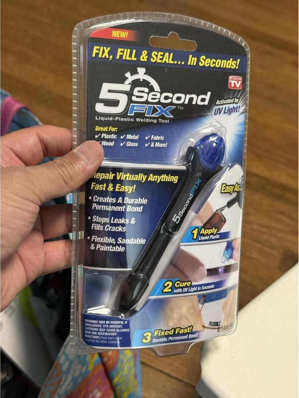 Ontel 5 Second Fix, Liquid-Plastic Welding Repair Tool, As Seen On TV, NEW